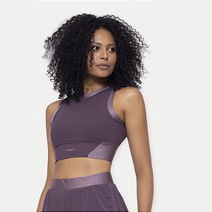 TOP DI PAULA REGATA POLIAMIDA E ELASTANO ROXO FEMININA