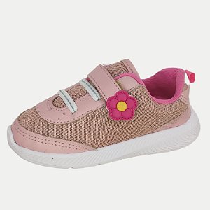 TÊNIS MOLEKINHA CASUAL COM VELCRO ROSA FEMININO INFANTIL
