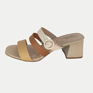 TAMANCO MODARE SALTO ALTO ACTIVE CREME FEMININO ADULTO