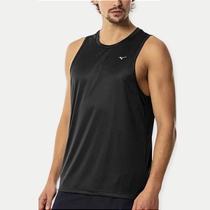 CAMISETA MIZUNO REGATA  POLIESTER PRETA MASCULINA ADULTO