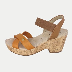 SANDALIA MODARE SALTO ALTO ACTIVE LARANJA FEMININA ADULTO