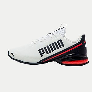 TÊNIS PUMA CELL DIVIDE RUNNING VERMELHO MASCULINO ADULTO