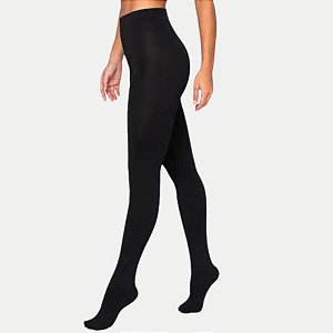 MEIA LUPO LOBA CALÇA FIO 80 OPACA PRETA FEMININA ADULTO