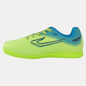 TÊNIS TOPPER FUTSAL FORZA III VERDE MASCULINO INFANTIL
