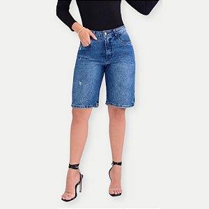 BERMUDA MAC JEANS  BRUTO COMFORT FEMININA ADULTO
