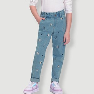 CALÇA ALAKAZOO JEANS COM ELASTANO SKINNY FEMININA INFANTIL