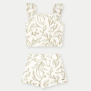 CONJ. VERÃO ALAKAZOO SHORT E BLUSA MC MALHA FEMININO