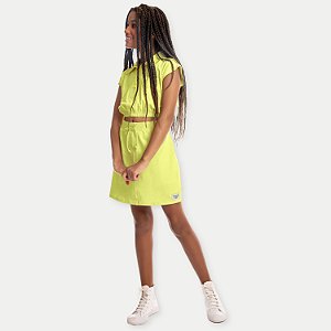 CONJ. VERÃO BY GUS SAIA E BLUSA MC MALHA FEMININO INFANTIL