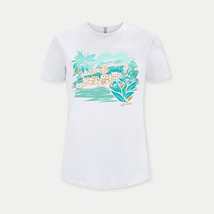 BLUSA LUNENDER MC TSHIRT ALGODÃO SILKADA BRANCO FEMININA ADULTO