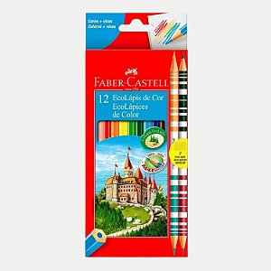 LÁPIS FABER COR CAIXA COM 10 CORES +2 BICOLOR 120  450-P