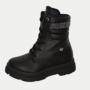 BOTA KIDY COTURNO  STYLE PRETA FEMININA INFANTIL