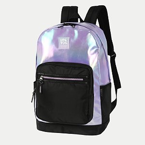 MOCHILA UP4YOU TRADICIONAL LILAS METALIZADA  280719-P