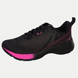 TÊNIS LYND PHASE RUNNIG PRETO E ROSA FEMININO ADULTO