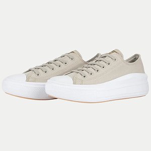TÊNIS CONVERSE CASUAL MOVE LONA PLATAFORMA BEGE FEMININO ADULTO/INFANTIL