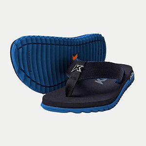CHINELO KENNER DEDO KIVAH CUSHY PRETO E AZUL  MASCULINO ADULTO