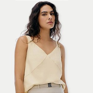 BLUSA HERING REGATA VISCOSE BEGE FEMININA ADULTO