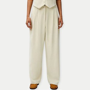 CALÇA HERING POLIESTER ALFAIATARIA VERDE FEMININA
