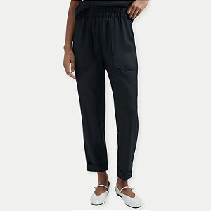 CALÇA HERING VISCOSE ALFAIATARIA PRETO FEMININA ADULTO