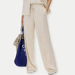CALÇA HERING VISCOSE PANTALONA BEGE FEMININA ADULTO