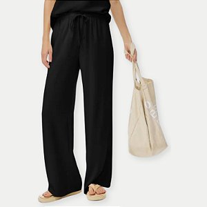 CALÇA HERING VISCOSE PANTALONA PRETO FEMININA ADULTO