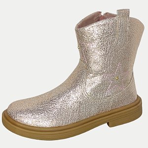 BOTA WORLDCOLORS CANO CURTO TEXANA ROSA METALICO FEMININA INFANTIL