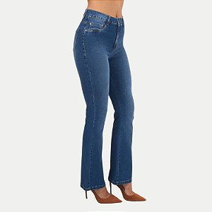 CALÇA SHOT JEANS ELASTANO BOOTCUT FEMININA ADULTO