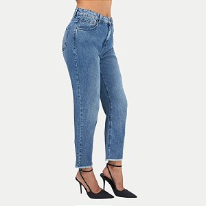 CALÇA SHOT JEANS BRUTO MOM FEMININA ADULTO