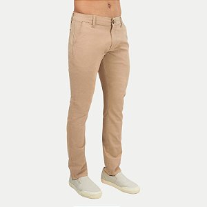 CALÇA SHOT BRIM E ELASTANO ESPORTE FINO BEGE MASCULINA ADULTO