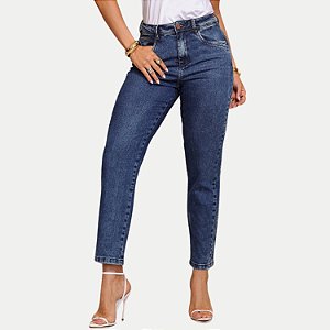 CALÇA MAC JEANS JEANS ELASTANO MOM FEMININA ADULTO