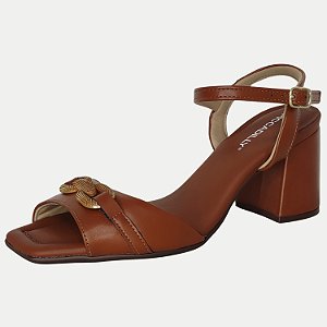 SANDALIA PICCADILLY SALTO ALTO SALTO ACTIVE MARROM FEMININA ADULTO