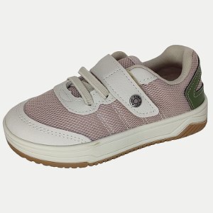 TÊNIS KIDY CASUAL HAPPY COM CADARÇO BEGE MASCULINO INFANTIL