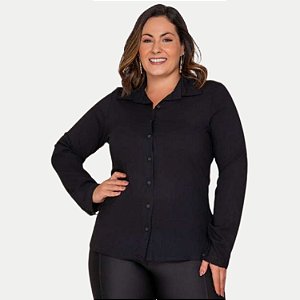 CAMISETE KENIA CAMÕES ML COMFORT VISCOLINHO PRETO FEMININA ADULTO