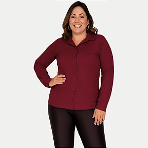 CAMISETE KENIA CAMÕES ML COMFORT VISCOLINHO BORDO FEMININA ADULTO