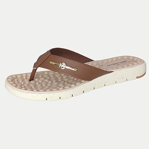 TAMANCO MODARE ANABELA BAIXO MARROM MASSAGEM FEMININO ADULTO