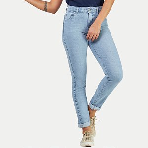 CALÇA LEE JEANS E ELASTANO SKINNY LAVAGEM CLARA FEMININA ADULTO