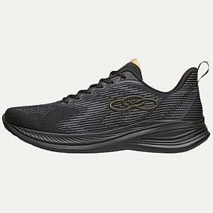 TÊNIS OLYMPIKUS MARTE RUNNING PRETO SOLADO DE EVA MASCULINO ADULTO