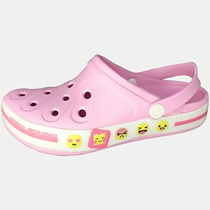SANDALIA WORLDCOLORS ROSA CLOG SOFT EVA FEMININA INFANTIL