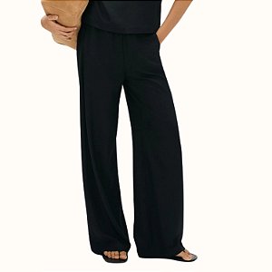 CALÇA HERING VISCOSE PRETA PANTALONA FEMININA ADULTO
