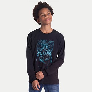 CAMISETA RANDA MUNDU MANGA LONGA COMFORT ALGODÃO SILKADA MASCULINA INFANTIL