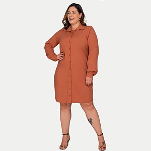 VESTIDO KENIA CAMÕES MANGA LONGA VISCOLINHO CHAMISE FEMININA ADULTO