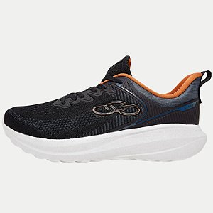 TÊNIS OLYMPIKUS CURVA RUNNING SOLADO EM EVA PRETO MASCULINO ADULTO