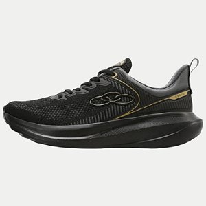 TÊNIS OLYMPIKUS CURVA RUNNING SOLADO EM EVA PRETO UNISEX ADULTO