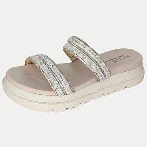 TAMANCO MODARE ANABELA MEDIO CREME FEMININO ADULTO