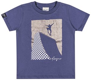 CAMISETA ANGERO MANGA CURTA COMFORT ALGODÃO SILKADA MASCULINA INFANTIL