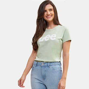 BLUSA LEE MANGA CURTATSHIRT  ALGODÃO SILKADA FEMININA