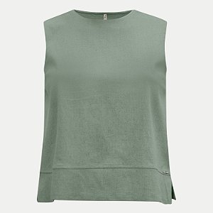 BLUSA LUNENDER REGATA MAIS MULHER LINHO COM ELASTANO FEMININA ADULTO