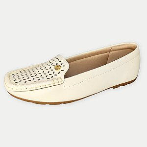 SAPATO MODARE MOCASSIM OFFWHITE FEMININO ADULTO