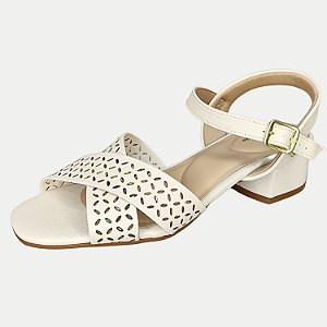 SANDALIA MODARE SALTO MEDIO ACTIVE OFFWHITE FEMININA ADULTO