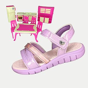 SANDALIA KIDY PAPETE TOYS COM BRIMDE FEMININA INFANTIL