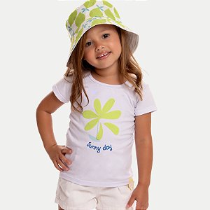BLUSA BY GUS MANGA CURTA COTTON SILKADA BRANCA FEMININA INFANTIL